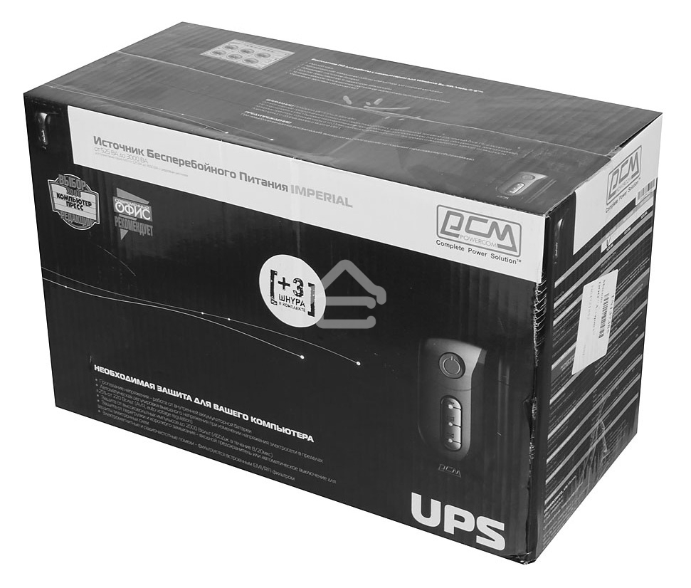 Источник бесперебойного питания Powercom Imperial IMP-525AP 315Вт 525ВА черный