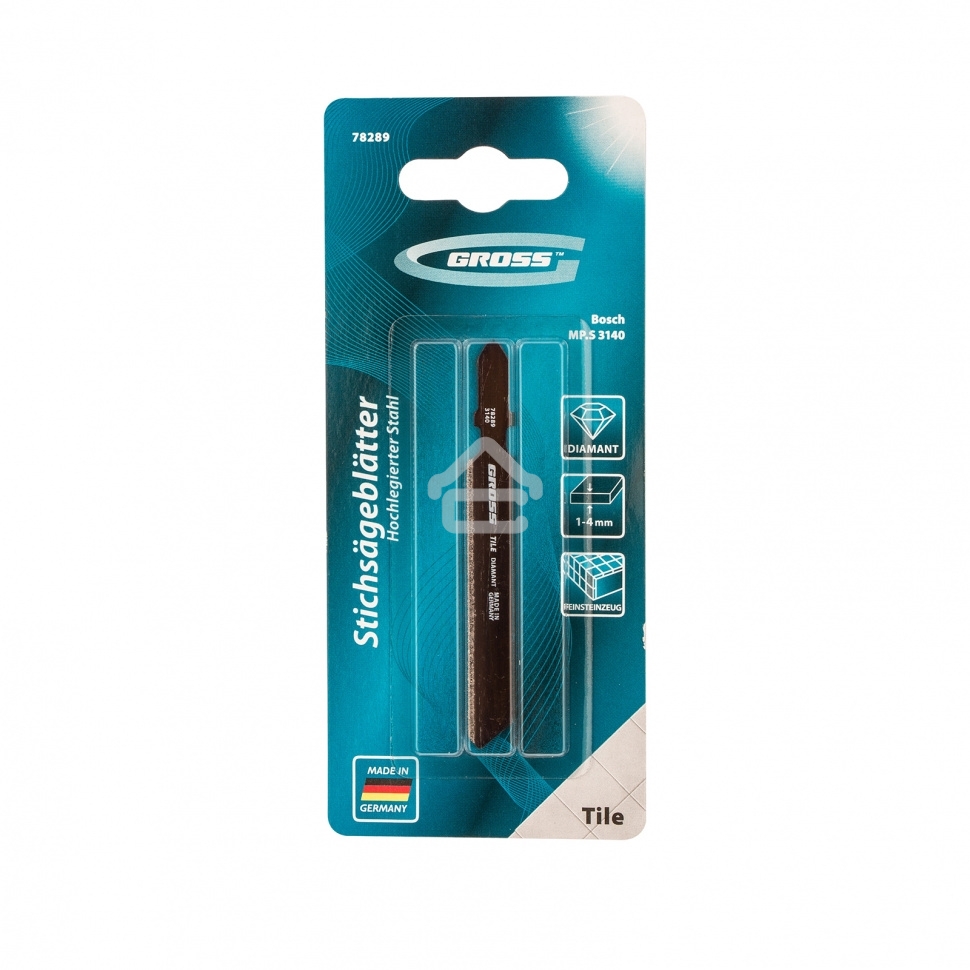 Полотно для электролобзика универсальное Gross вакуум-паянная алмазная крошка (3140)