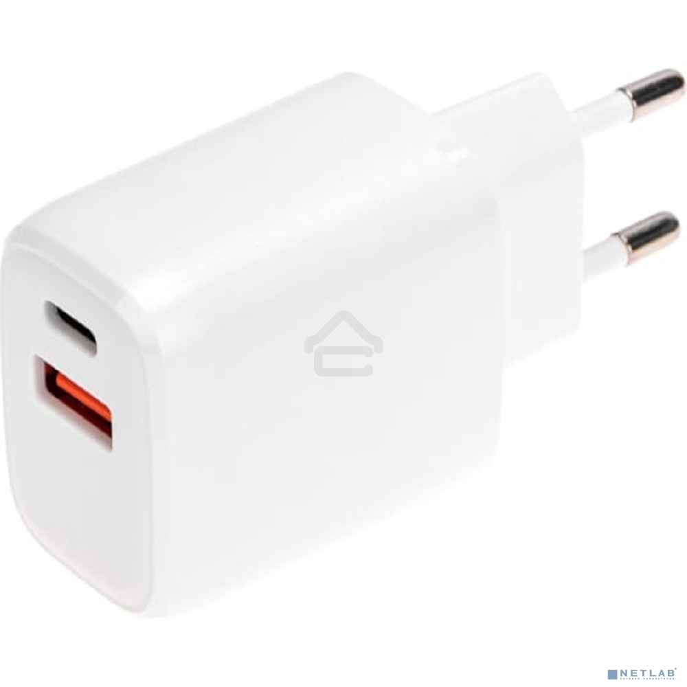 Сетевое зарядное устройство Rexant USB QC (20W) + Type C PD (20W), белый