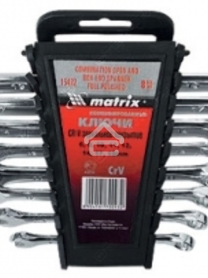 Набор комбинированных ключей MATRIX 15412 (6 - 22 мм)  12 шт.