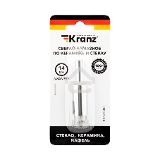 Сверло алмазное по керамике и стеклу Kranz 14 мм