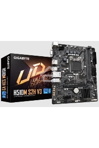 Материнская плата Gigabyte H510M S2H V3, LGA 1200, Intel H470, 2xDDR4, 4xSATA, 1xM.2, 1xPCIe 3.0 x16, 1xDP, 1xHDMI, 1xVGA, 1x 1Gb LAN, 2xUSB-A 3.2 Gen 1, 4xUSB-A 2.0, 3x 3.5 мм, 7.1, mATX