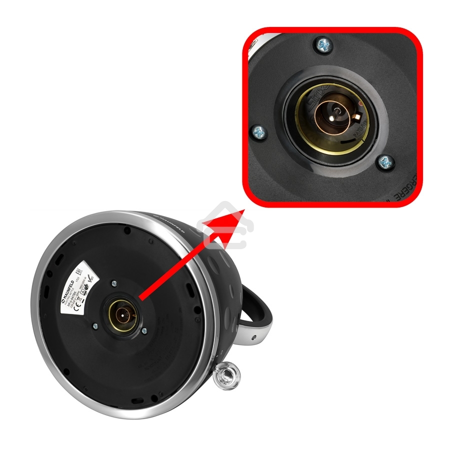 Чайник электрический Maunfeld MFK-647BK черный с хромированными элементами