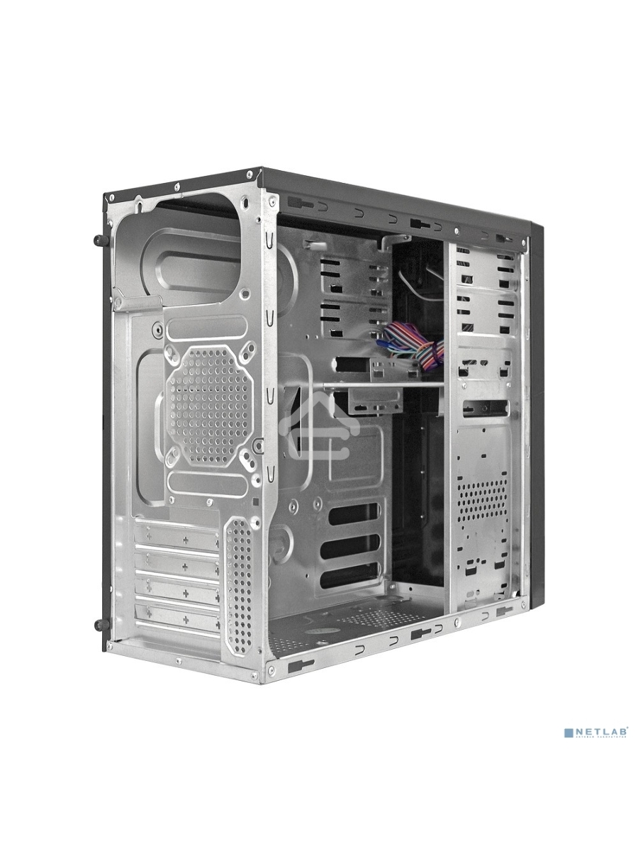 Компьютерный корпус Minitower ExeGate MA-372UX Black, mATX <UN500, 120mm> 2*USB+2*USB3.0, Audio
