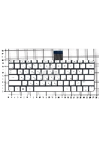 Клавиатура для ноутбука HP Stream X360 11-p белый без рамки