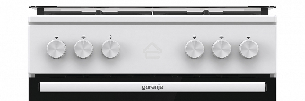 Плита газовая Gorenje GG6A11WF белый, конфорок 4 газовых, духовка 72 л, 60 см x 85 см x 60 см