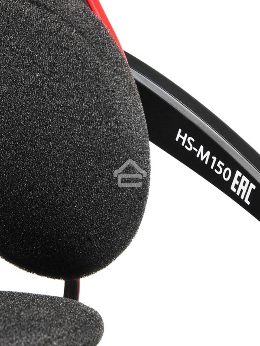 Наушники с микрофоном Oklick HS-M150 черный/красный 2.2м накладные (NO-003N)