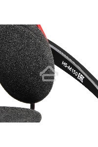 Наушники с микрофоном Oklick HS-M150 черный/красный 2.2м накладные (NO-003N)