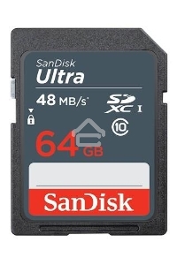 Флеш карта SD 64GB SanDisk SDXC Class 10 UHS-I Ultra 48MB/s