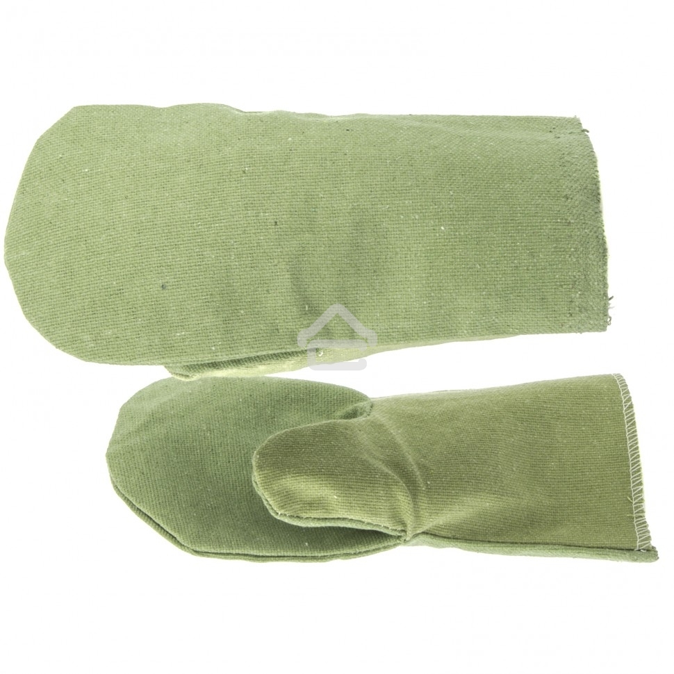 Рукавицы специальные двунитка Сибртех, огнеупорные, 1 размер