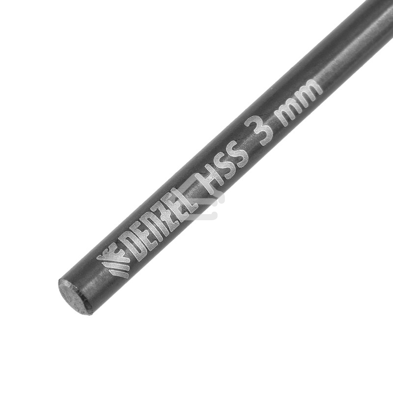 Сверло по металлу Denzel 3 мм, HSS-Tin, Golden Tip, 10 шт.