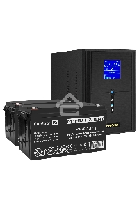 Комплект Источник бесперебойного питания EX295989RUS + батарея 150Aч EX282990RUS 2шт ExeGate SineTower SZ-2000.LCD.AVR.3SH.1C13.USB + батарея ExeGate DT 12150 (12В, 150Ач) 2шт