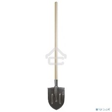 Лопата штыковая FIT РОС, рельсовая сталь, с деревянным черенком 210x385x1440 мм 77193