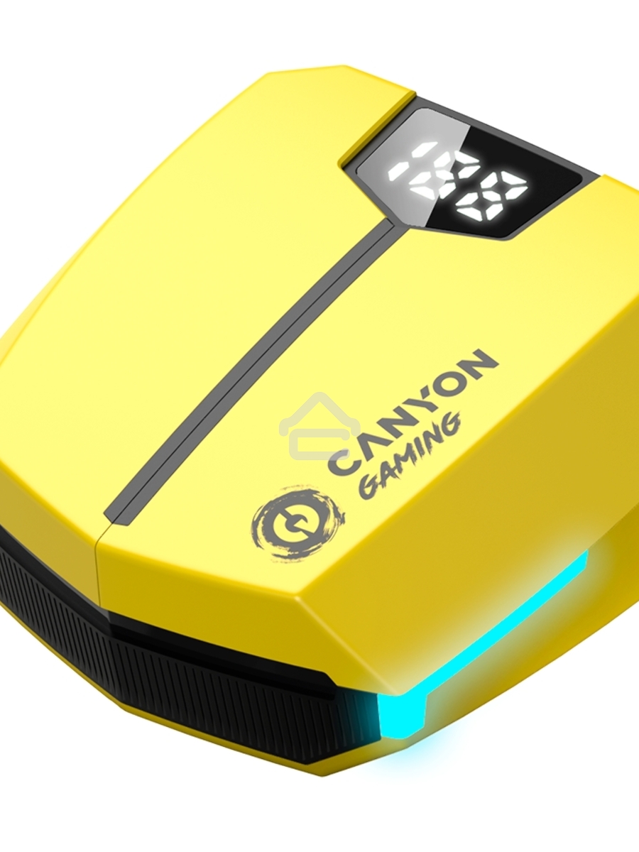 Наушники игровые CANYON headset Doublebee GTWS-2 Gaming Yellow