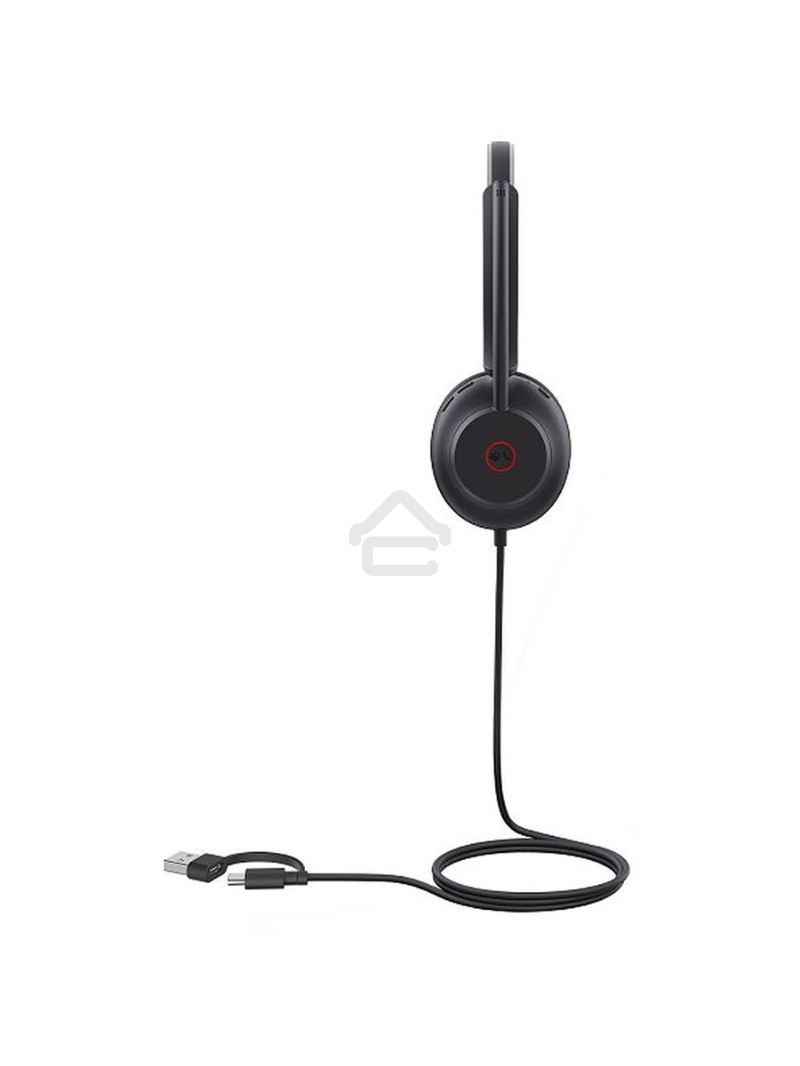 Гарнитура проводная Yealink UH35 mono UC USB-C/A черный 1308166