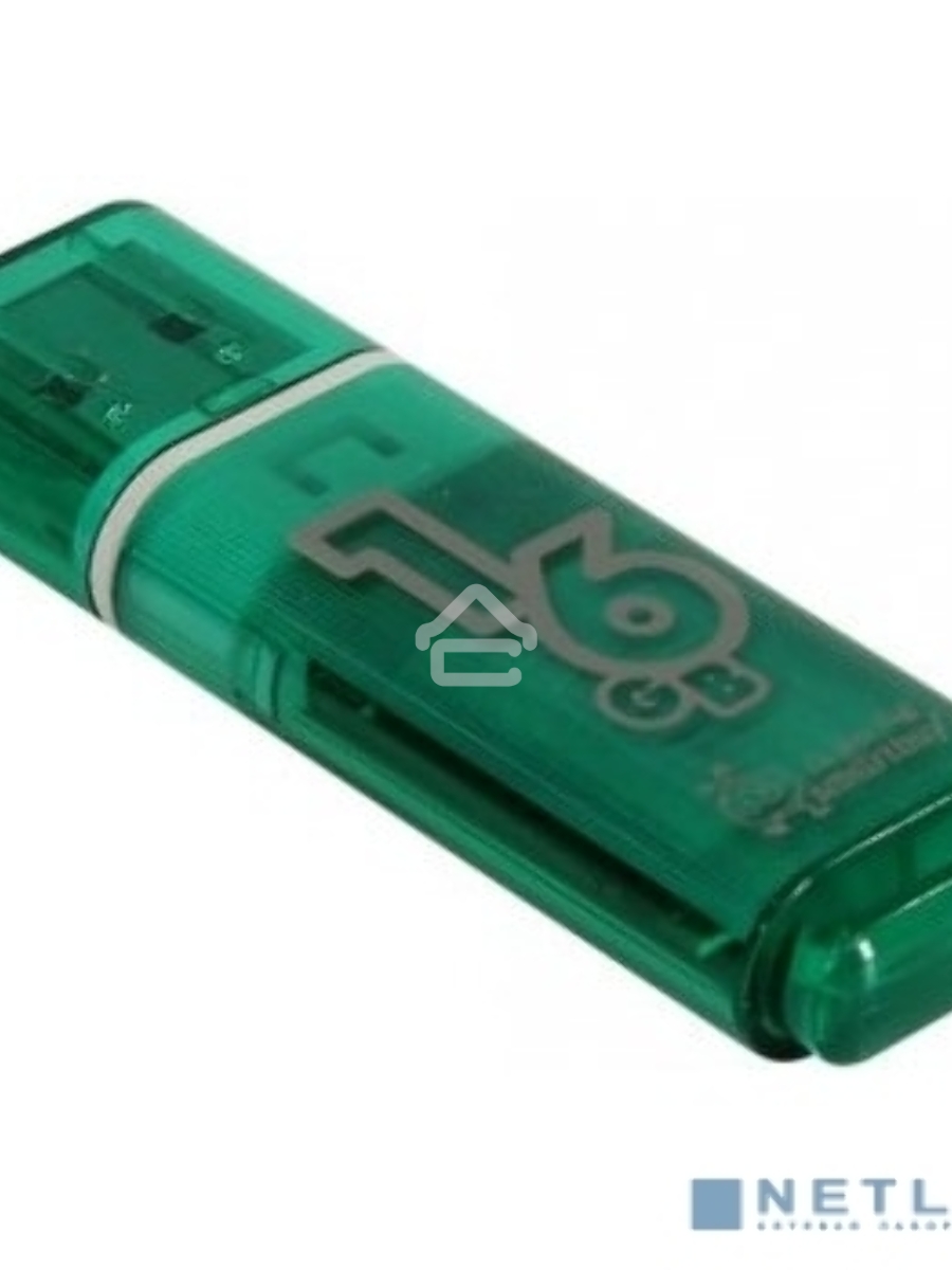 Флеш диск 16Gb Smart Buy Glossy series Green
