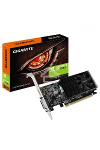Видеокарта Gigabyte GV-N1030D4-2GL NVidia GeForce GT 1030, 2Gb DDR4/64-bit, PCI-Ex16 3.0, DVI-Dx1, HDMI2.0bx1, LP, 2-slot cooler, Retail