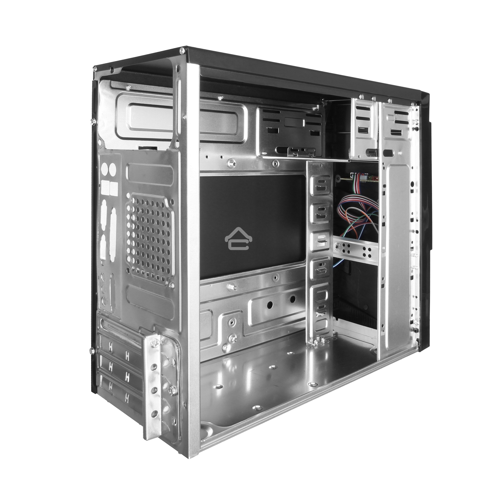 Компьютерный корпус Exegate EX284022RUS Minitower BA-201 Black, mATX, <без БП>, 2*USB, Audio