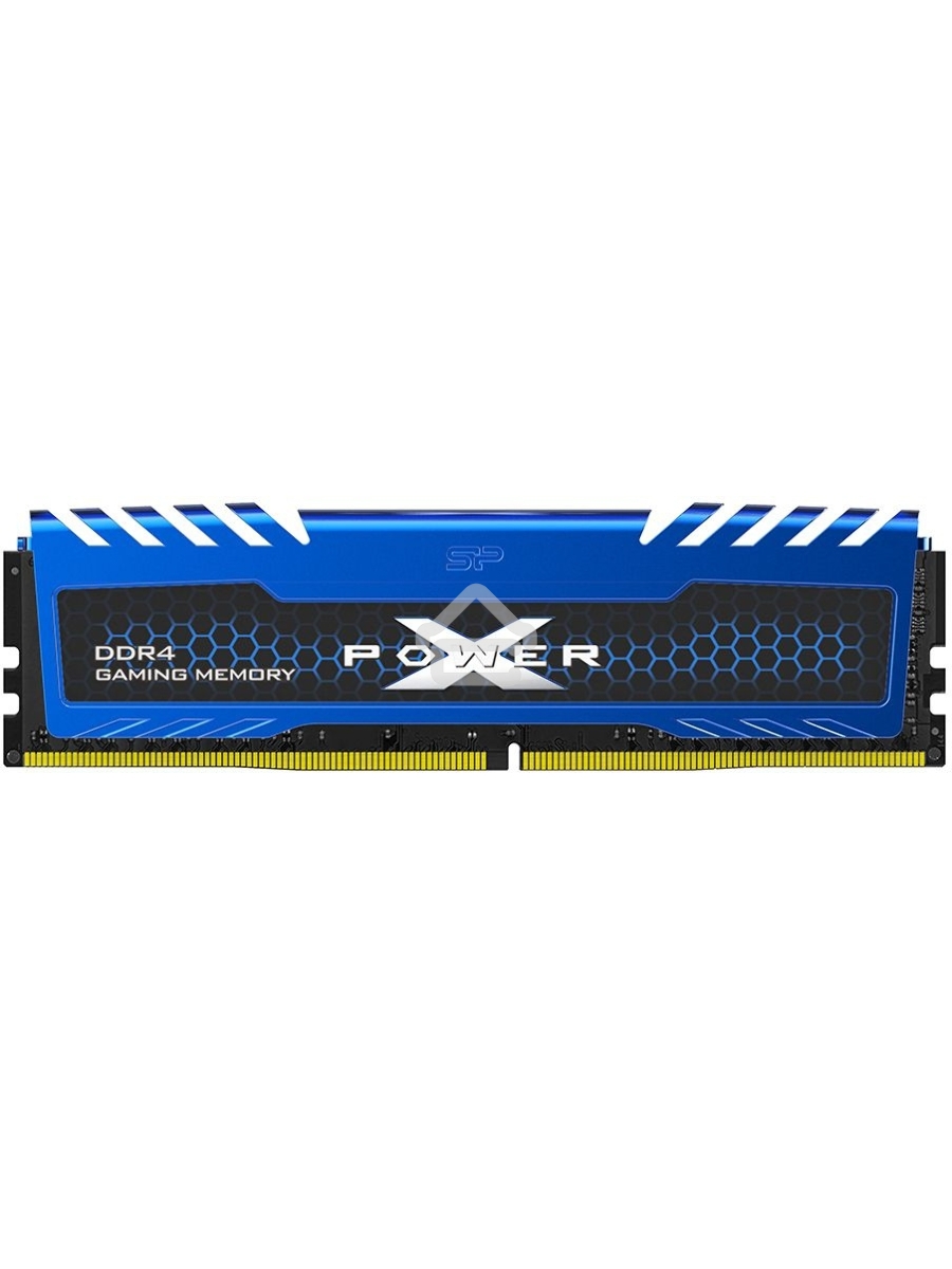 Оперативная память Silicon Power Xpower Turbine, DDR4, 8GB (1x8GB), 3600MHz, CL18, DIMM, с радиатором, синий