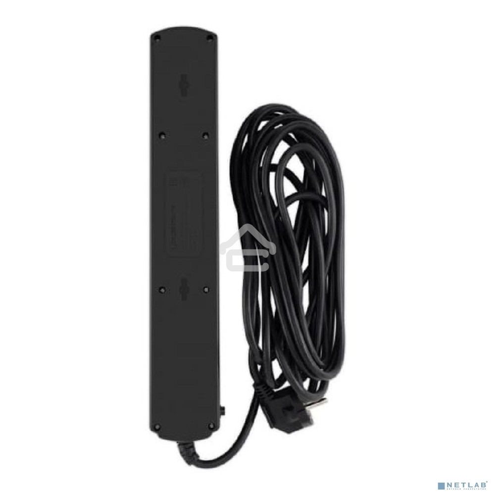 Сетевой фильтр Ippon BK-6-EU-5-10-B 5 м, 6 розеток, черный, коробка