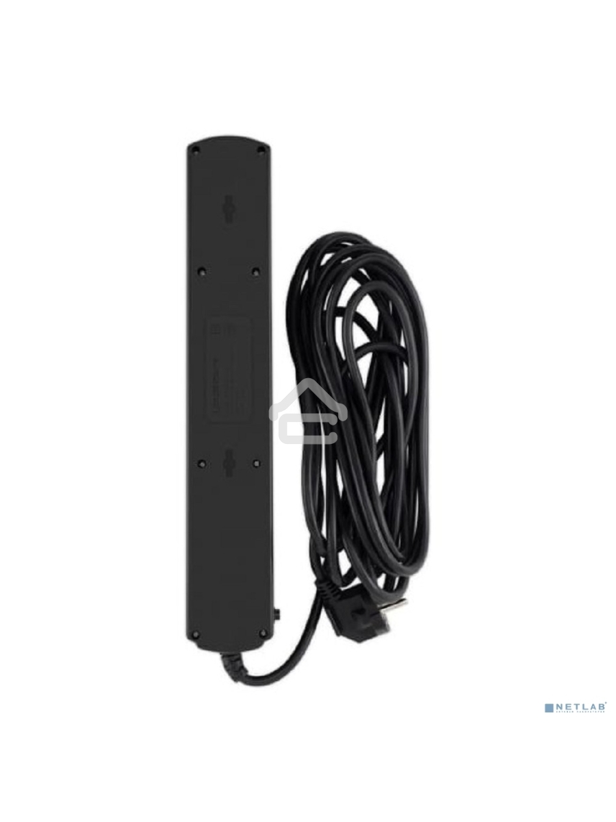 Сетевой фильтр Ippon BK-6-EU-5-10-B 5м (6 розеток) черный (коробка)