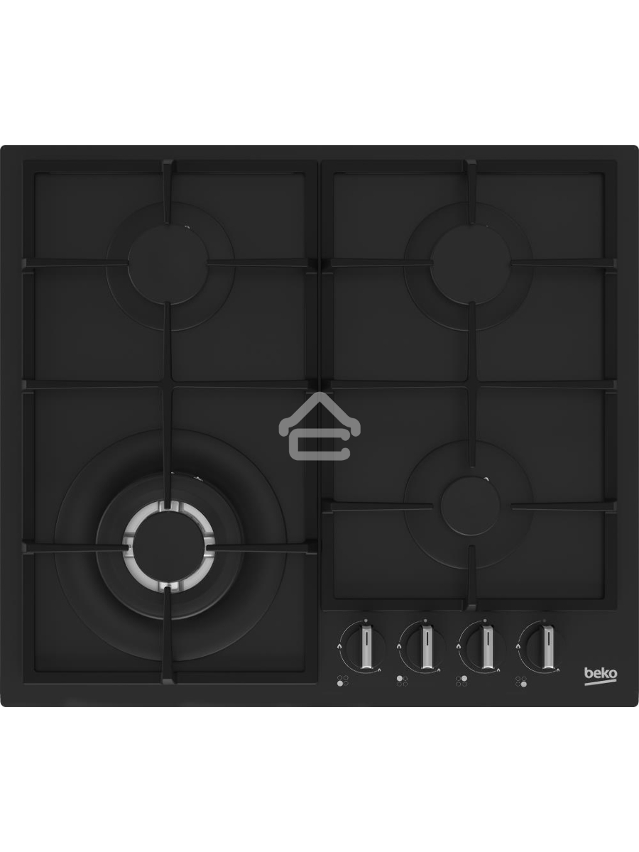 Встраиваемая газовая варочная поверхность Beko HIYG 64225 SBO, Черный