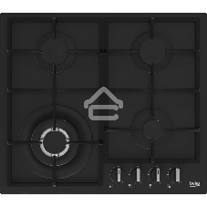 Встраиваемая газовая варочная поверхность Beko HIYG 64225 SBO, Черный