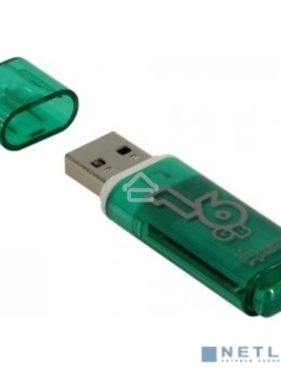 Флеш диск 16Gb Smart Buy Glossy series Green