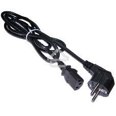 Шнур питания C13-Schuko, 3х0.75, 220В, 10А, черный, 3 метра