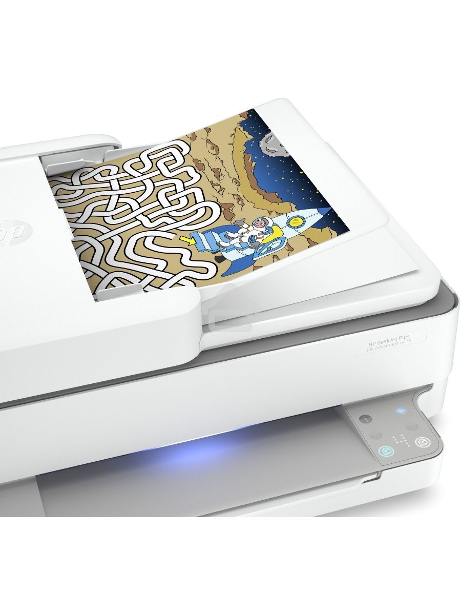 МФУ струйный HP DeskJet Ink Advantage 6475 (5SD78C), A4, цветной, печ. до 20 стр/мин. (ч/б) до 17 стр/мин. (цвет), скан. до 7 стр/мин. (ч/б) 3 стр/мин. (цвет), 1200x1200dpi, USB, Wi-Fi, Air Print