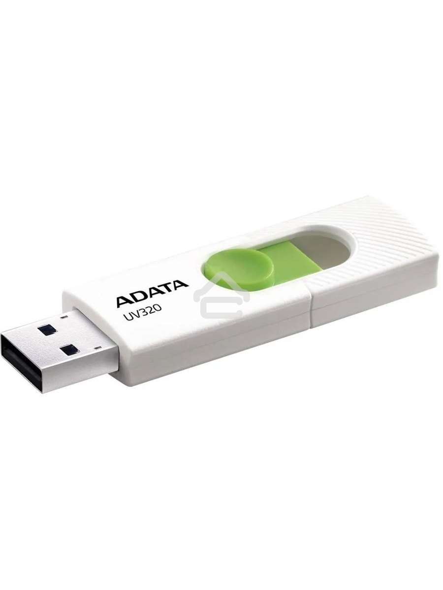Флеш диск 32GB A-DATA UV320, USB 3.2, белый/зеленый