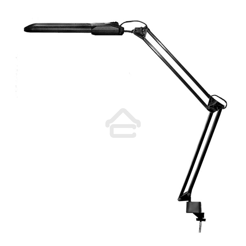 Светильник Дельта настол. на струбцине с ЭПРА 11Вт с лампой КЛЛ 2G7 черный Трансвит 135