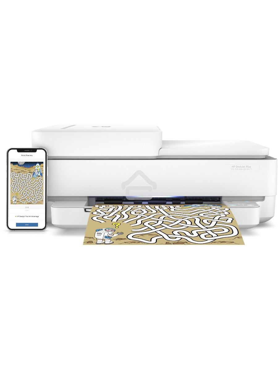МФУ струйный HP DeskJet Ink Advantage 6475 (5SD78C), A4, цветной, печ. до 20 стр/мин. (ч/б) до 17 стр/мин. (цвет), скан. до 7 стр/мин. (ч/б) 3 стр/мин. (цвет), 1200x1200dpi, USB, Wi-Fi, Air Print