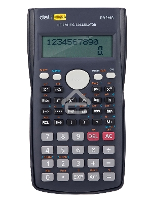 Калькулятор научный Deli ED82MS темно-синий 10+2-разр.