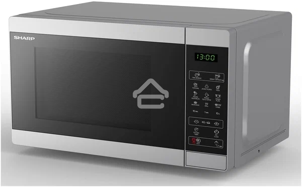 Микроволновая печь Sharp R6800RSL серебристый, 20 л, 800 Вт, переключатели - сенсор