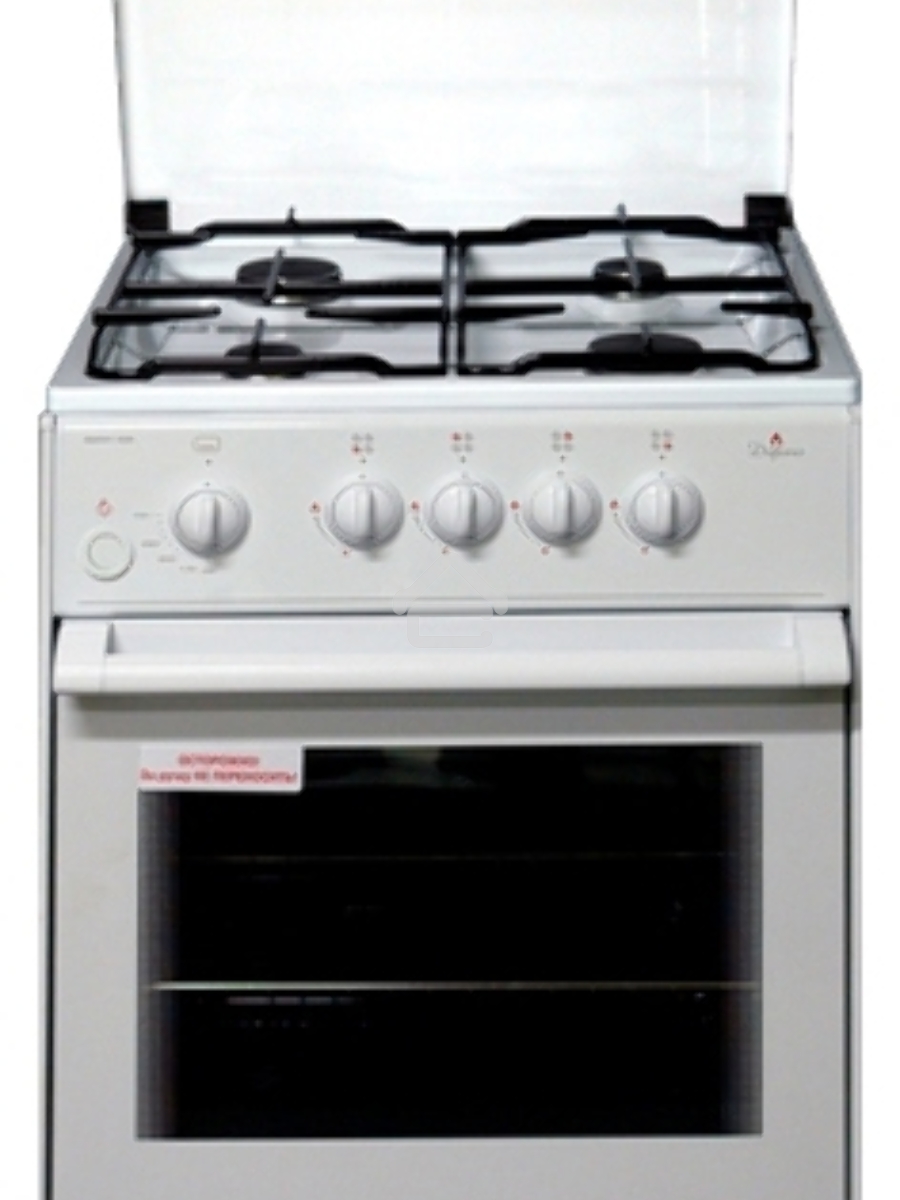 Плита газовая Darina 1B GM 441 005 W белый/черный, конфорок 4 шт, духовка 50 л, 50 см x 85 см x 51 см