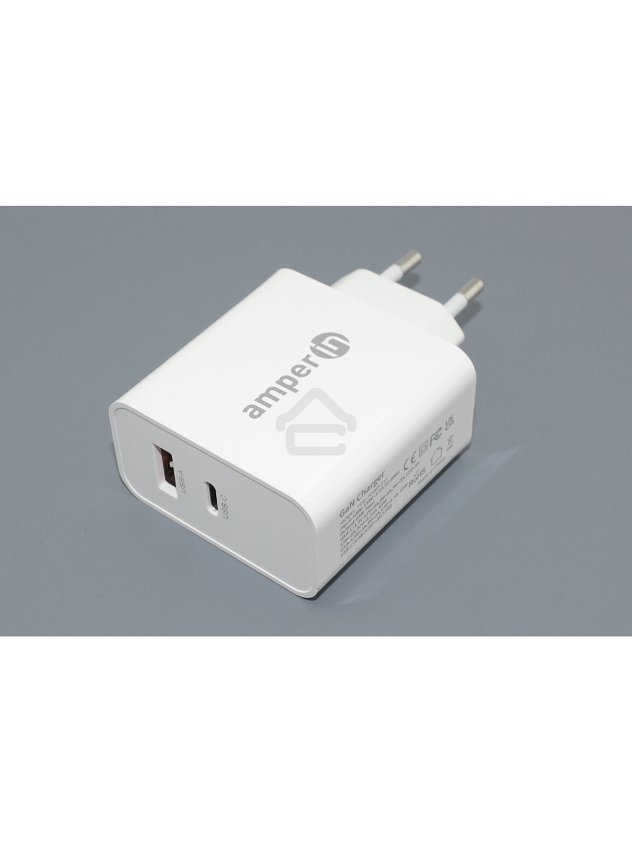 Блок питания (сетевой адаптер) Amperin USB-C (YDS-TC065-011PK) 65W, белый