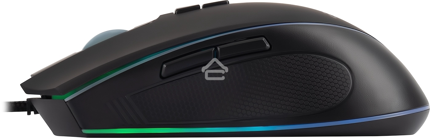 Мышь проводная Acer OMW131 черный, 6400 dpi, USB, кнопки - 7