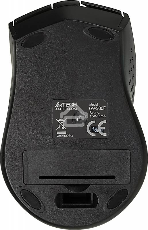 Мышь беспроводная A4Tech G9-500F черный, 1200 dpi, радиоканал, USB, кнопки - 4