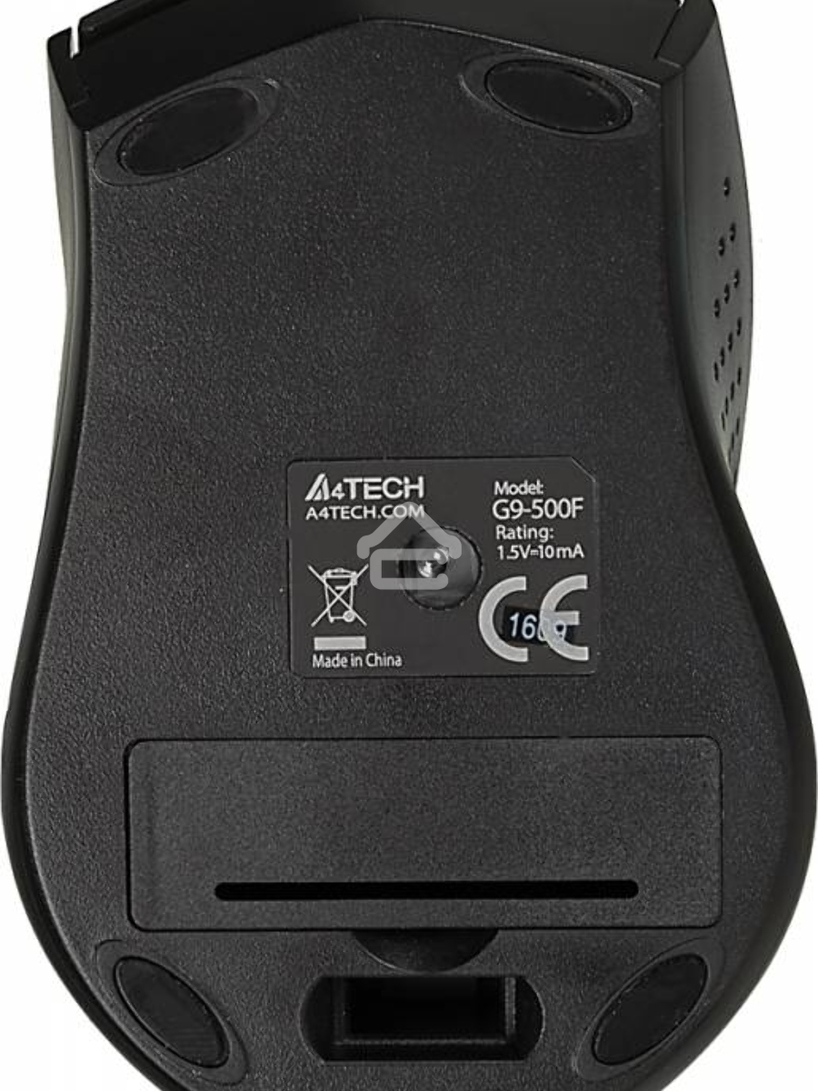 Мышь беспроводная A4Tech G9-500F черный, 1200 dpi, радиоканал, USB, кнопки - 4