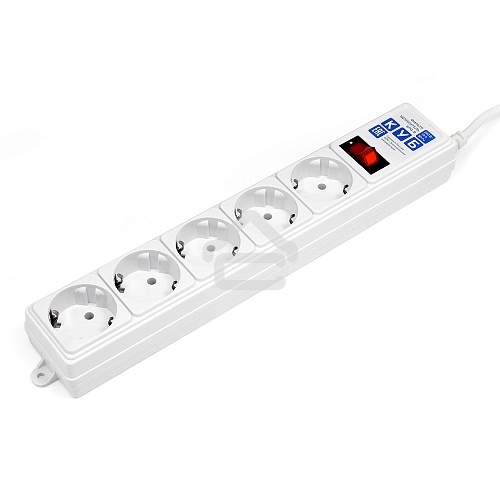 Сетевой фильтр Powercube SPG-B-10-WHITE 3м (5 розеток) белый (коробка)