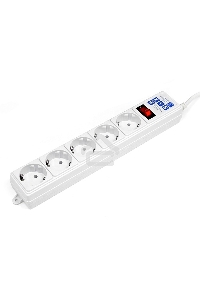Сетевой фильтр Powercube SPG-B-10-WHITE 3м (5 розеток) белый (коробка)