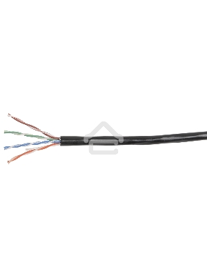 Витая пара U/UTP кат.5E 4x2x24AWG LSZH черный (305м) ITK LC3-C5E04-129