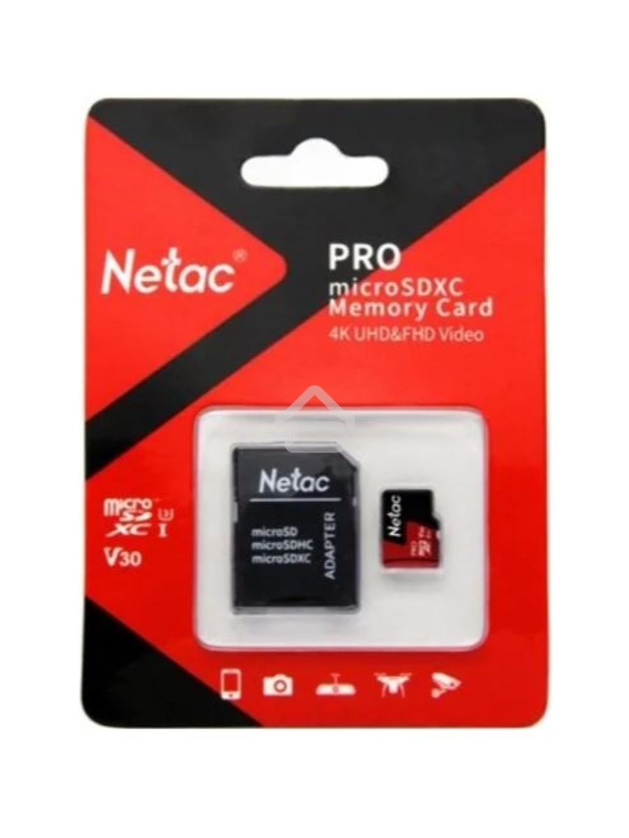 Флеш Карта MicroSD card Netac P500 Extreme Pro 256GB, retail version w/SD adapter