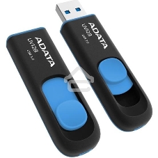 Флешка USB ADATA UV128 (AUV128-32G-RBE), 32Gb, USB 3.0, R/W 100/30, черный/синий