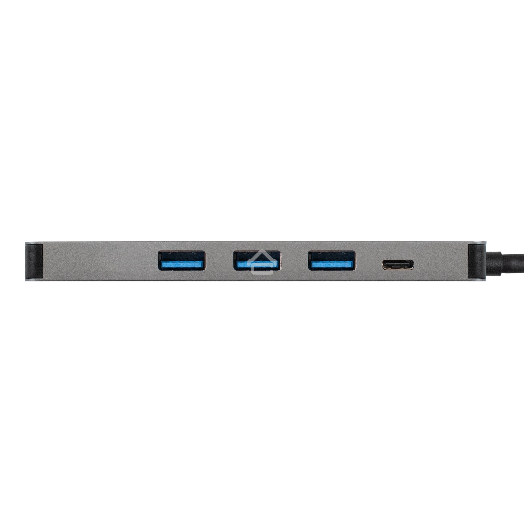 USB-концентратор ExeGate DUB-31C/PD/H (кабель-адаптер USB Type-C --> 3xUSB3.0 + PD 60W + HDMI 4K@30Hz, Plug&Play, серый)