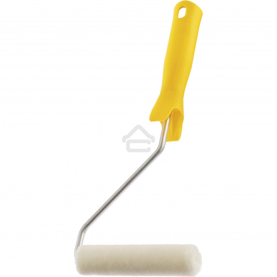 Мини-валик в сборе Сибртех Лаки, 110 мм, ворс 5 мм, D - 16 мм, D ручки - 6 мм, велюр