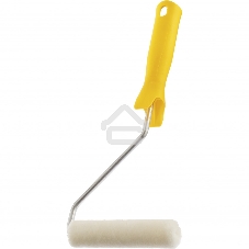 Мини-валик в сборе Сибртех Лаки, 110 мм, ворс 5 мм, D - 16 мм, D ручки - 6 мм, велюр