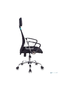 Кресло руководителя Бюрократ KB-6N/SL/B/TW-11 TW-01 TW-11 черный, сетка, крестовина хром