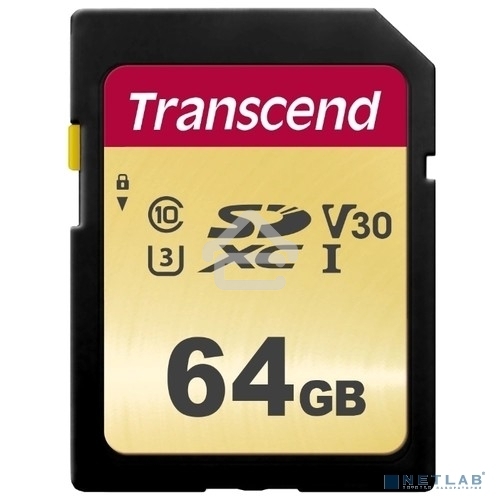 Флеш карта SD 64GB Transcend SDХC UHS-I U3, MLC
